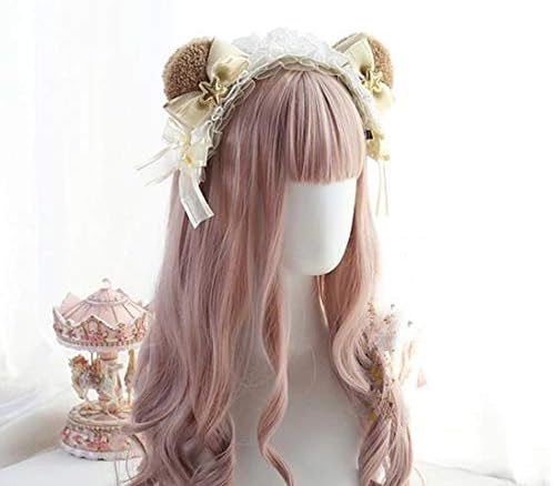 いちごピアスなもふもふクマ耳ヘッドドレス 41+gZfvGRPL._AC_.jpg